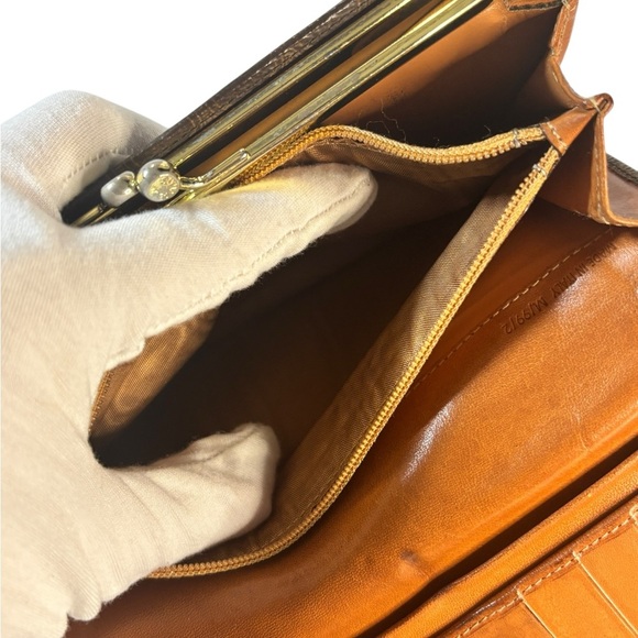 Vintage Céline Macadam Wallet Brown Triomphe Canvas & Leather - Picture 10 of 12